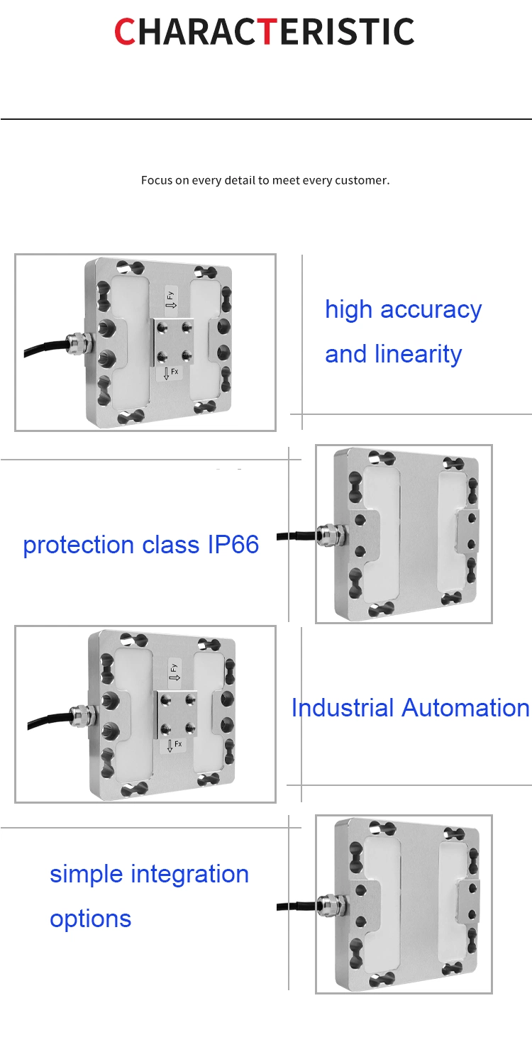 Custom Made 3 Axis Force Sensor (Fx, Fy, Fz)