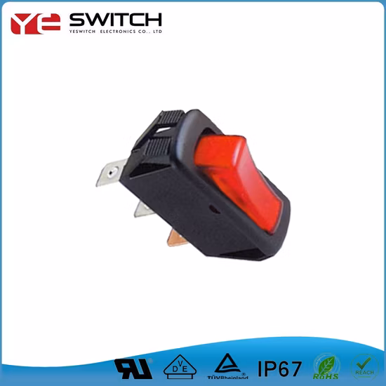 Interruttore a bilanciere Spst Spdt a 2 posizioni con luce LED